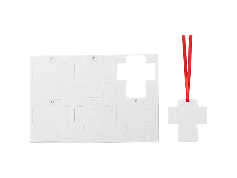 Sublimation Blanks Air Freshener (Cross, 6pcs/sheet)
