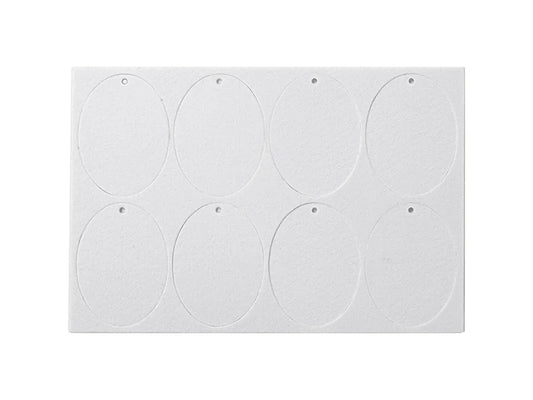 Sublimation Blanks Air Freshener (Oval, 8pcs/sheet)