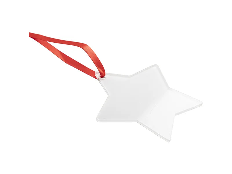 Sublimation Acrylic Ornament(Star, 7.6*7.6*0.2cm)