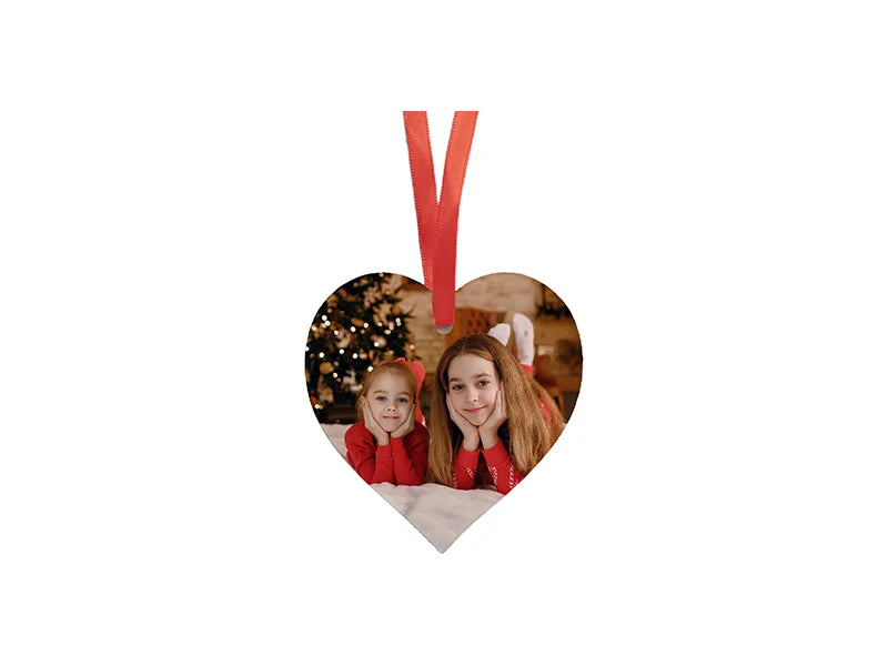 Sublimation Acrylic Ornament(Heart, 7.6*7.6*0.2cm)