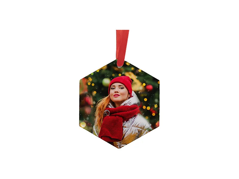 Sublimation Acrylic Ornament(Hexagon, 7.6*7.6*0.2cm)