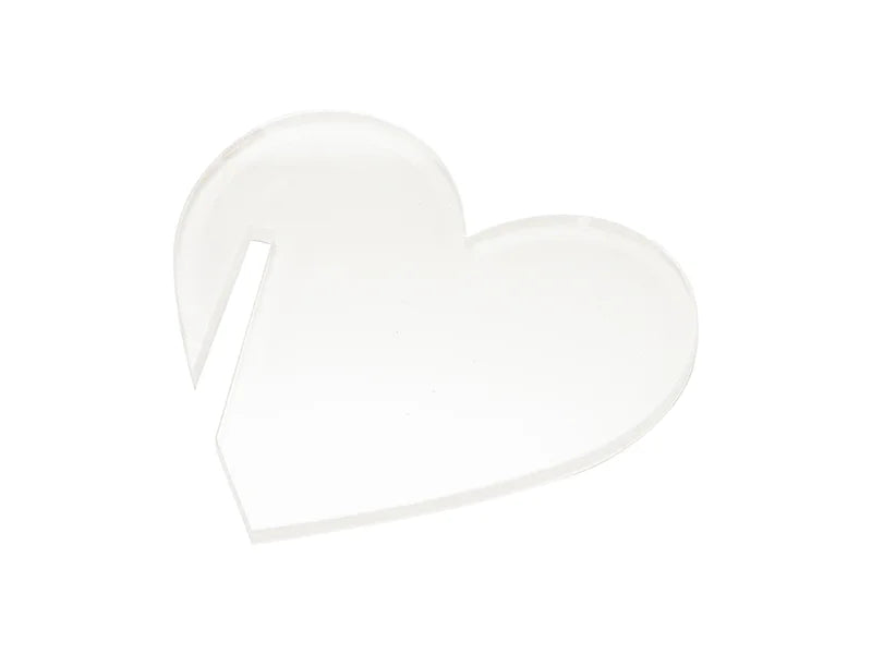 Sublimation Blanks Acrylic Drink Tags (5*4.6*0.4cm,Heart Shape)
