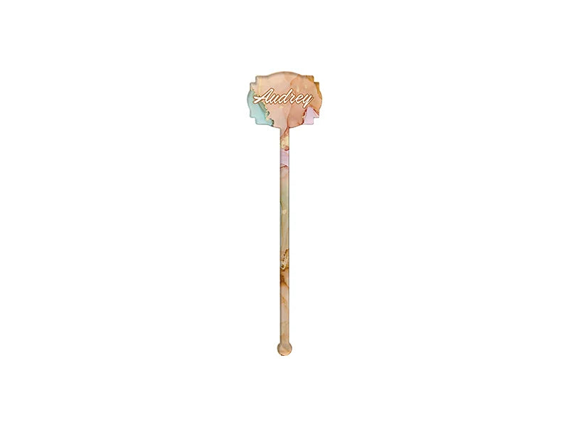 Sublimation Blank Acrylic Drink Stirrer (Long)