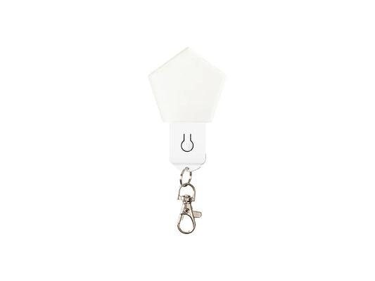 Sublimation Blanks Colorful LED Acrylic Light Up Keyring(Diamond shape,7 colors)