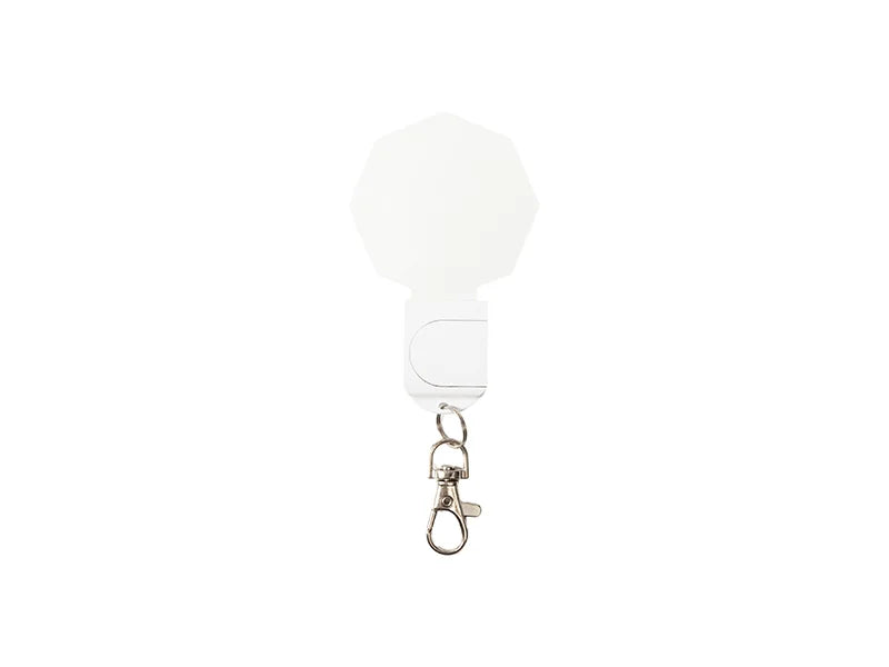 Sublimation Blanks Colorful LED Acrylic Light Up Keyring(Hexagon shape,7 colors)