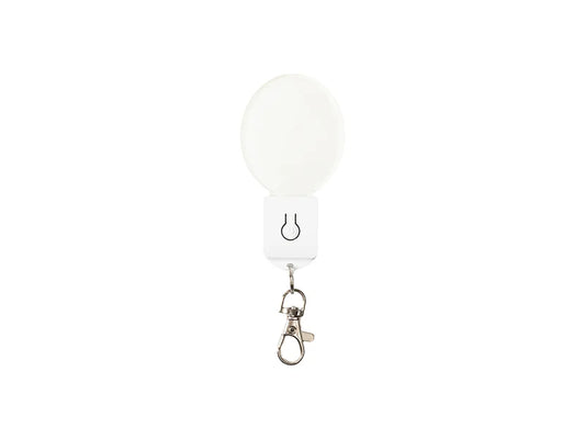 Sublimation Blanks Colorful LED Acrylic Light Up Keyring(Oval shape,7 colors)