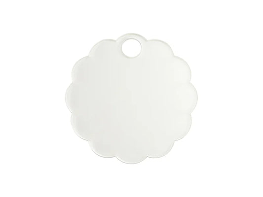 Sublimation Blanks Acrylic Name Tag for 40oz Stanley Tumbler (8.2*8.2*0.4cm,Lace RND Shape)