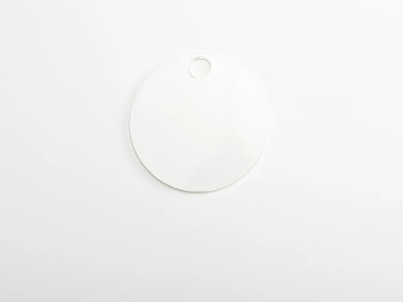 Sublimation Blanks Acrylic Name Tag for 40oz Stanley Tumbler (φ8*0.4cm,RND Shape)