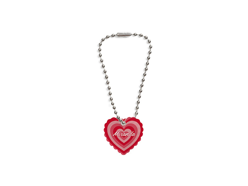 Sublimation Acrylic Name Tag Ornament for Stanley Tumbler(2.4*2.5*0.2cm,Lace Heart shape)