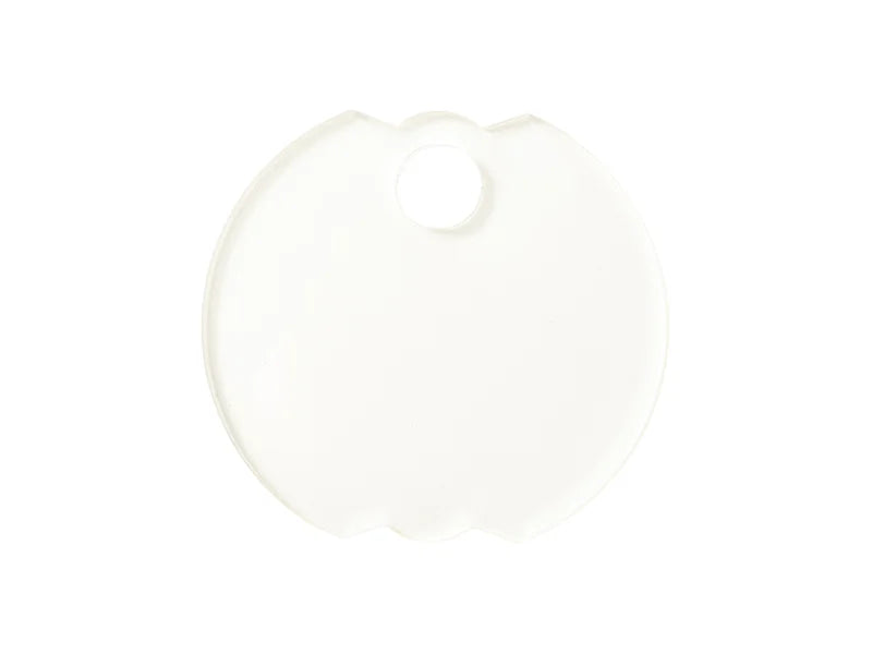 Sublimation Blanks Acrylic Name Tag (φ6.5*0.4cm,Bud Shape)