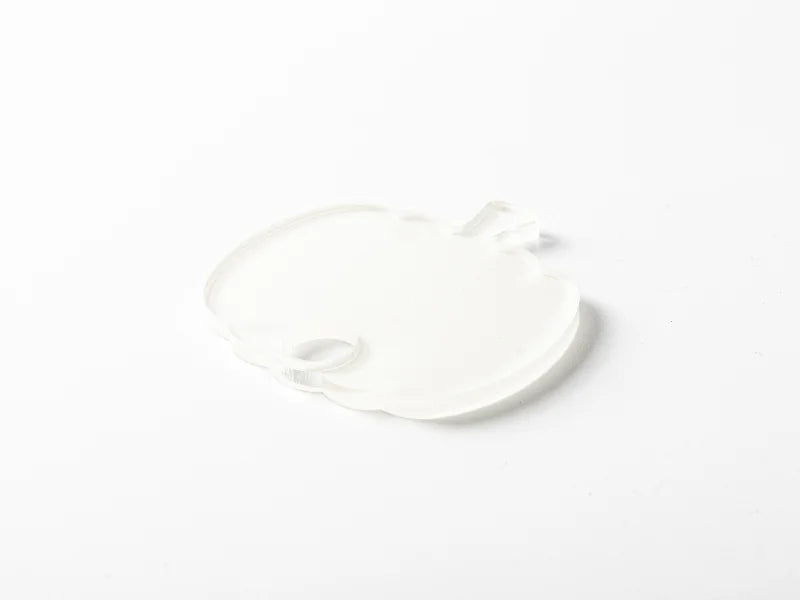 Sublimation Blanks Acrylic Name Tag (6*6.2*0.4cm,Pumpkin Shape)