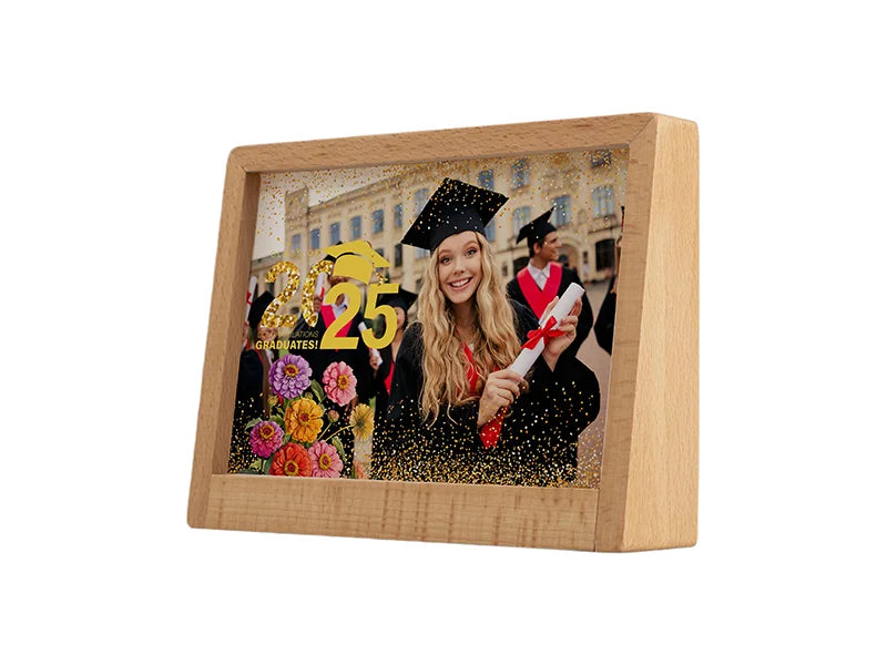 Sublimation 7inch Beech Wood Photo Frame with Acrylic Insert