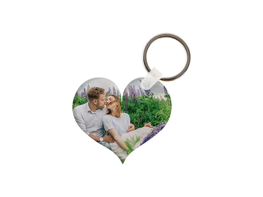Sublimation Blanks Acrylic Keyring(Heart, 5.6*5*0.4cm)