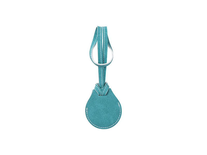 Sublimation PU AirTag Holder with Strap Bag Charm(Green)