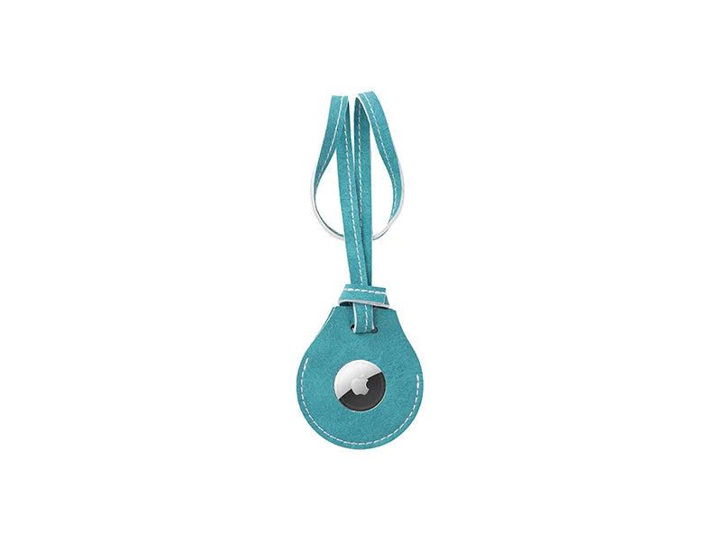 Sublimation PU AirTag Holder with Strap Bag Charm(Green)