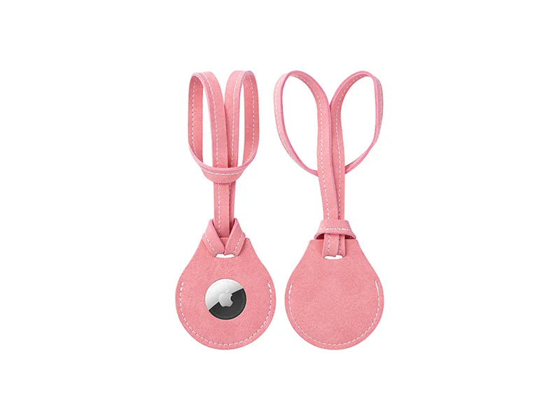 Sublimation Blanks PU AirTag Holder Bag Charm with Strap
