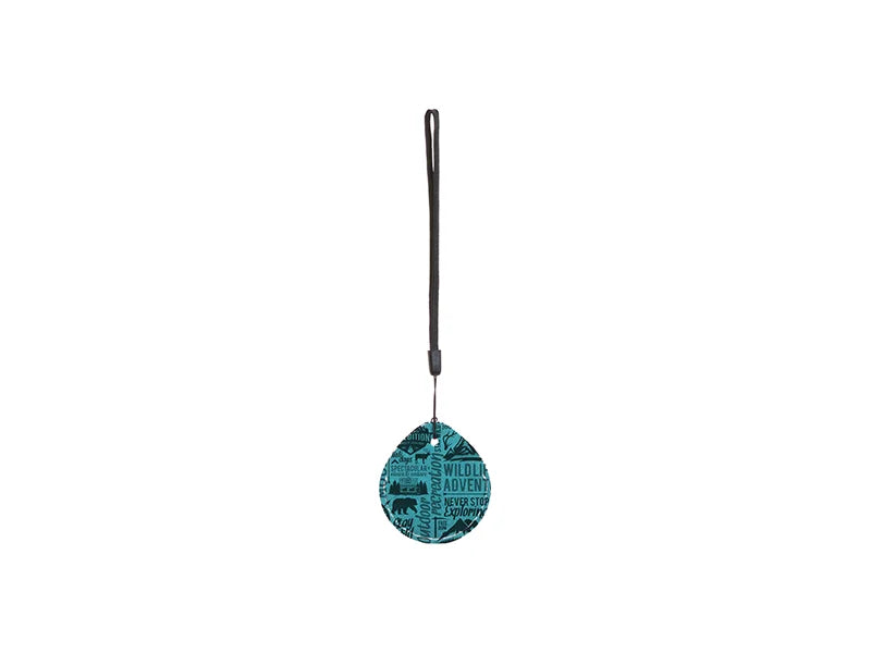 Sublimation Blanks PU AirTag Cover Pendant(Teardrop, Green)