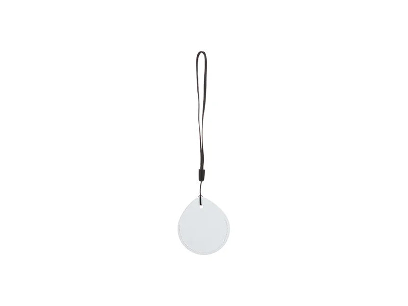 Sublimation Blanks PU AirTag Cover Pendant(Teardrop, White)