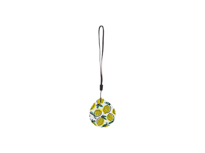 Sublimation Blanks PU AirTag Cover Pendant(Teardrop, White)