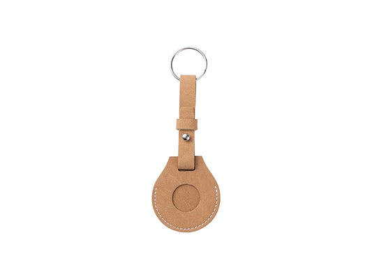Sublimation Blanks PU AirTag Keychain Holder (Long Strap)