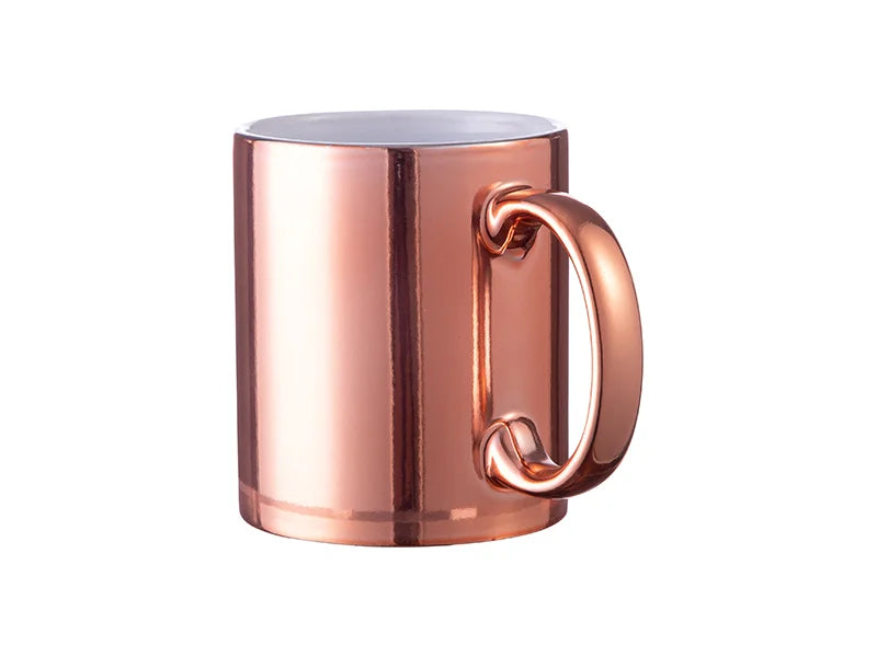 11oz Sublimation Blanks Rose Gold Plated Ceramic Mug