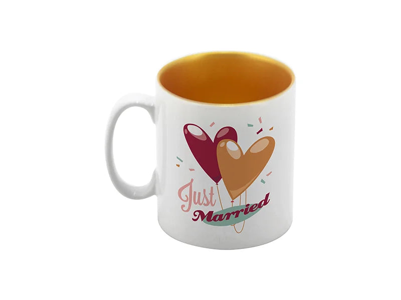 Sublimation 10oz Inner Sparkle mug (Gold)