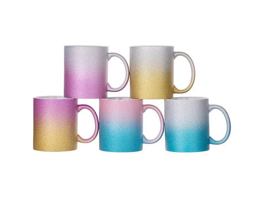 Sublimation 11oz/330ml Gradient Bottom Glitter Mug