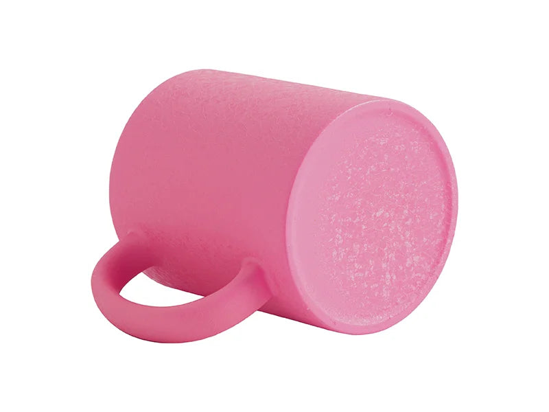 Sublimation Blanks 11oz Crackle Finish Ceramic Mug(Pink)