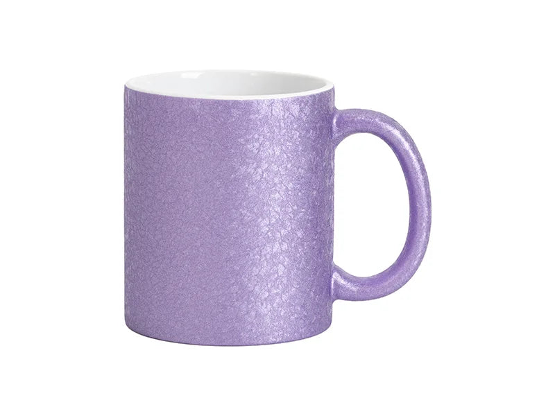 Sublimation Blanks 11oz Crackle Finish Ceramic Mug(Pink)
