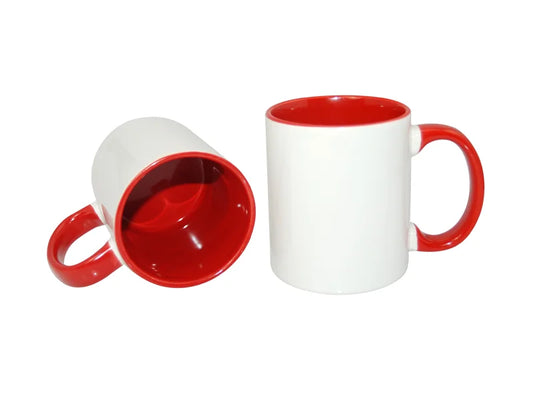 Sublimation 11oz Inner Rim Color Mug - Red