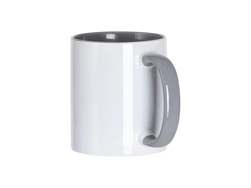 Sublimation Blanks 11oz Inner/Handle Color Mug Lunar Grey