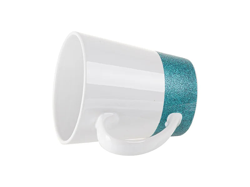 Sublimation 12oz Bottom Glitter Mug(Blue)