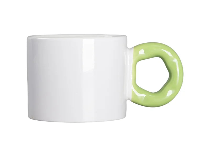 Sublimation 9oz/280ml White Mug with Donut Handle