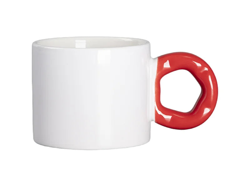 Sublimation 9oz/280ml White Mug with Donut Handle