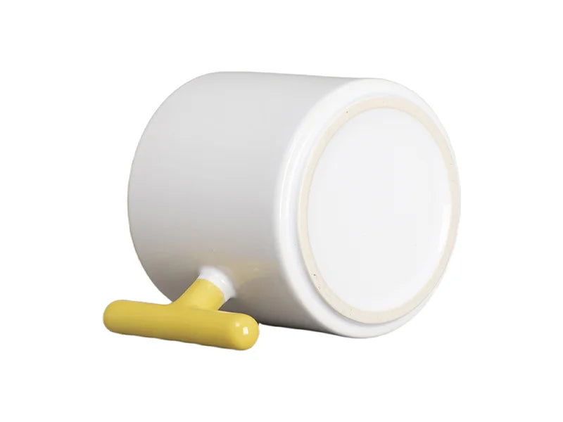 Sublimation 9oz Inner T-Handle Color Mug (Yellow)