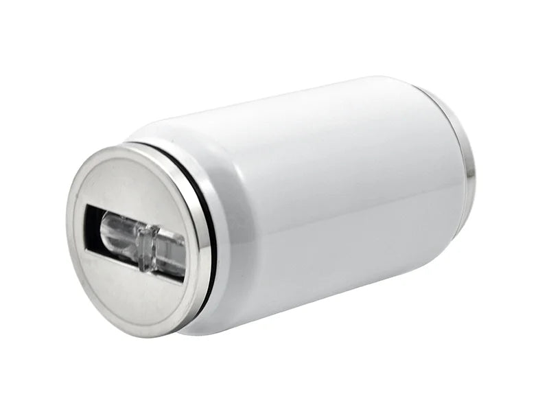 Sublimation 10oz/300ml Stainless Steel Coke Can with Straw (White)
