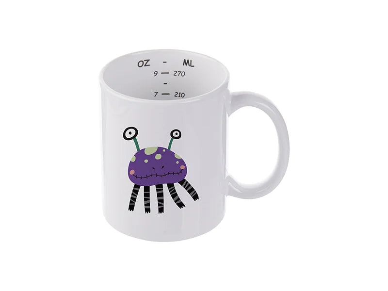 Sublimation 11oz Motto Mug (Measurement)