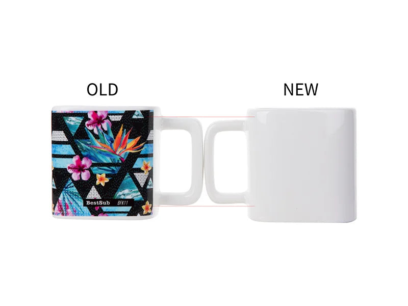 Sublimation 11oz Square White Coffee Mug