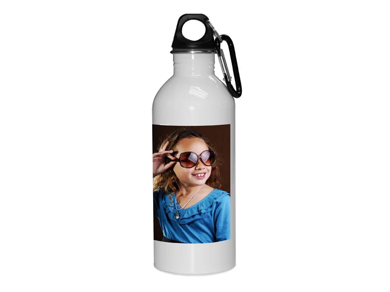 Sublimation 600ml Stainless Steel Bottle-White (same shape as 600ml al bottle)