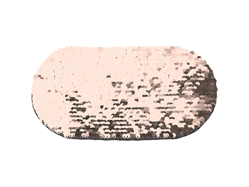 Sublimation Flip Sequins Adhesive (Oval, Champagne w/ White)