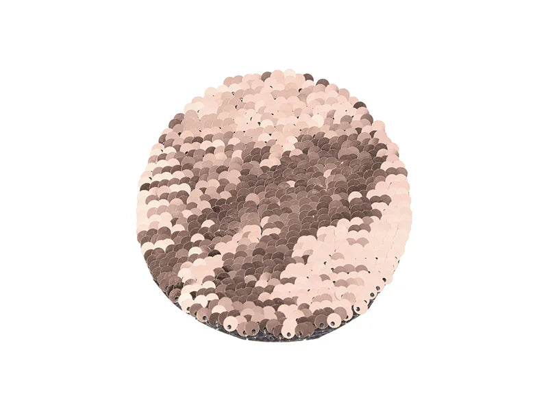 Sublimation φ10 Flip Sequins Adhesive (Round, Champagne W/ White)