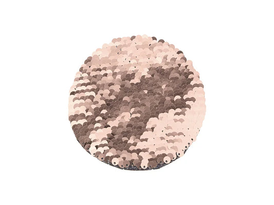 Sublimation φ10 Flip Sequins Adhesive (Round, Champagne W/ White)