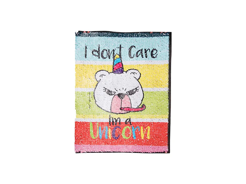 Sublimation Flip Sequins Adhesive (Rect, Silver W/ White)