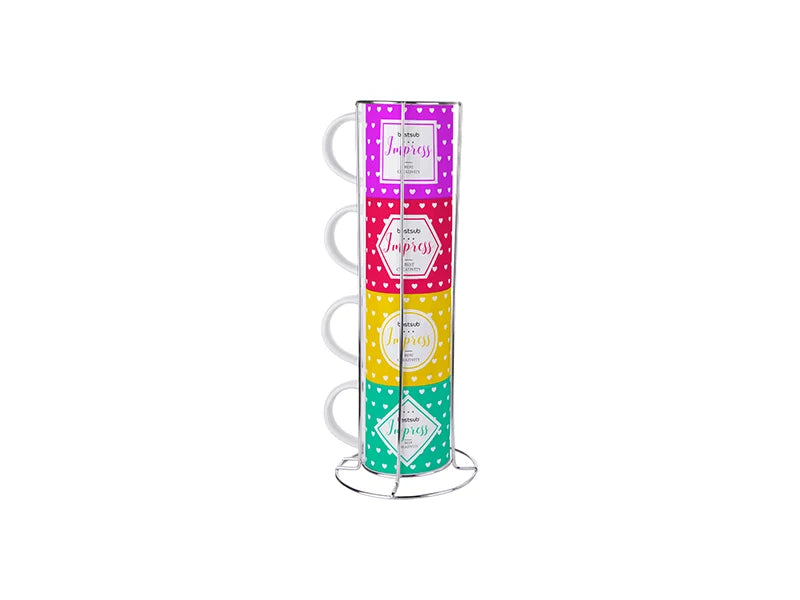 Sublimation 2 Piece 8oz Stackable Mug Set