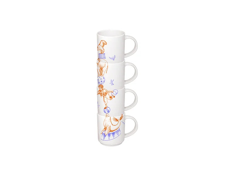 Sublimation 4 Piece 8oz Stackable Mug Set