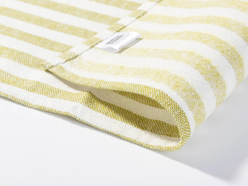 Sublimation Blanks Linen Table Mat(35.5*50cm, Beige and Light Green Stripe)