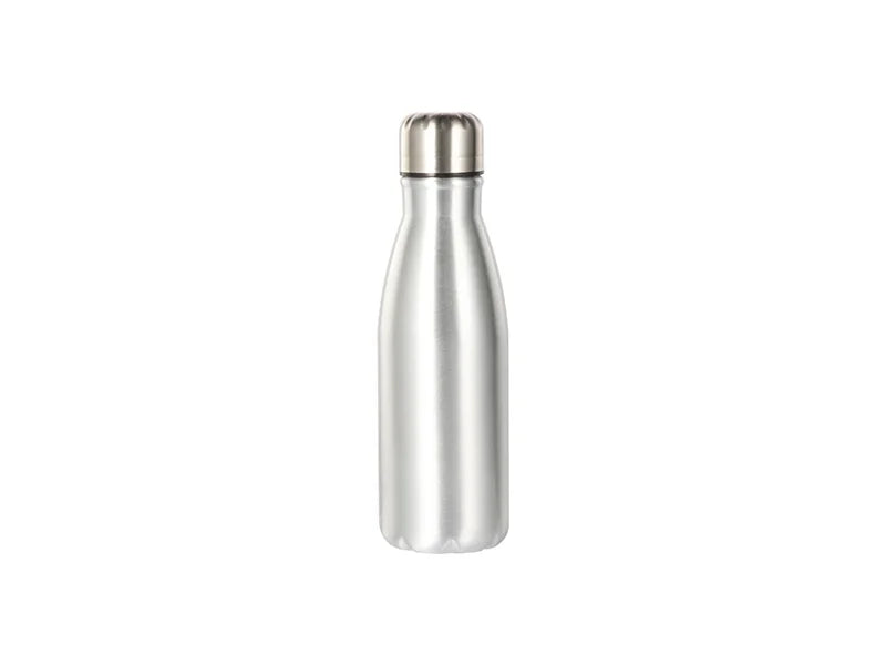 17OZ/500ml Aluminium Cola Shaped Sublimation Sports Water Bottle (Silver).