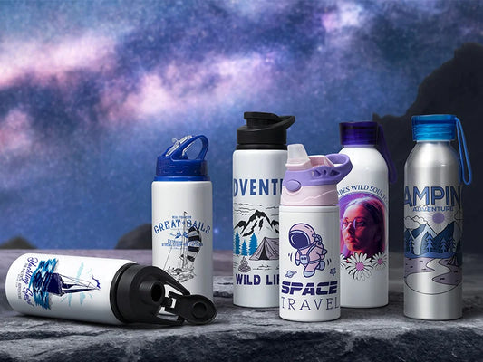 Sublimation Blanks 17oz/500ml White Aluminium Water Bottle With Lid