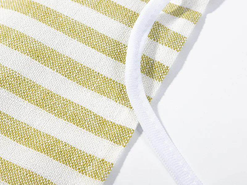 Sublimation Blanks Adult Linen Waist Apron(41*60cm, Beige and Light Green)