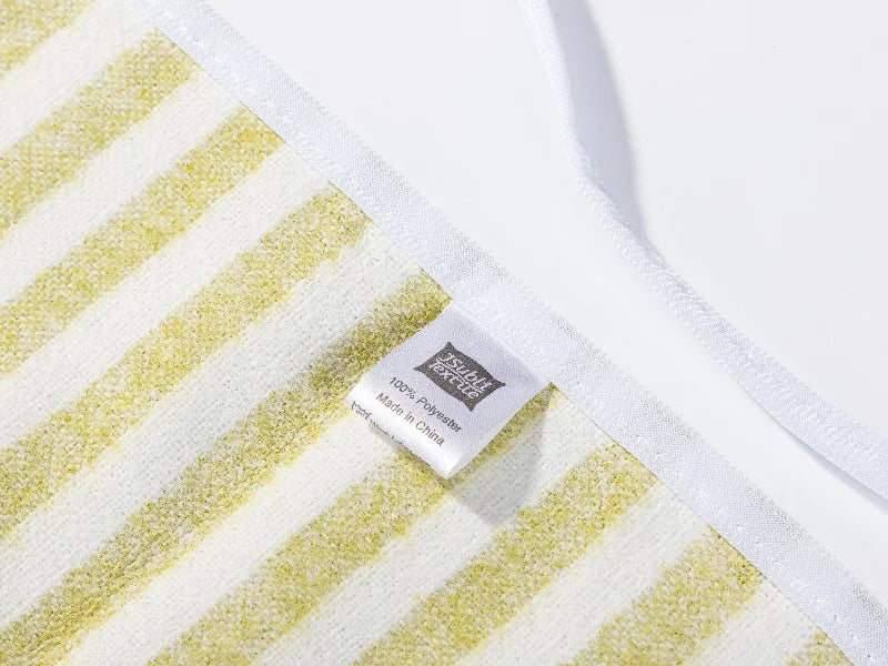 Sublimation Blanks Linen Apron (69*72cm, Beige and Light Green Stripe)